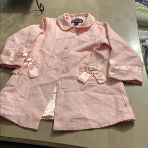 Toddler pink peacoat